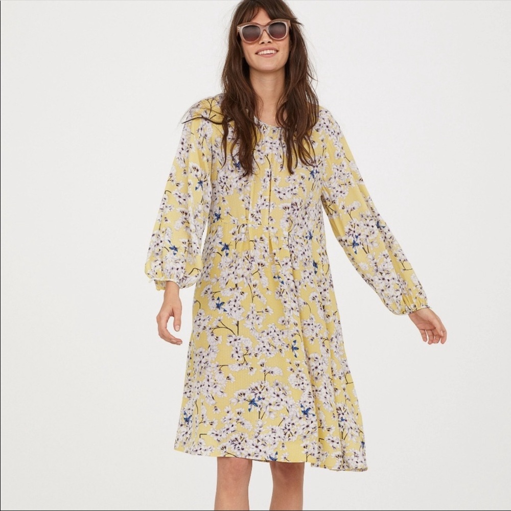 Anna Glover X H&M Textured-Weave Floral Dress 6